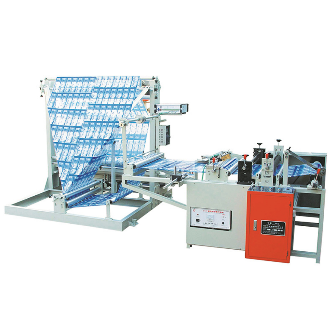 Automatic Plastic Film Triangle Folding And Rewinding Machine from